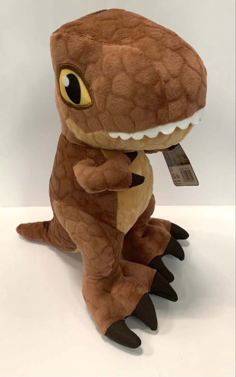 Jurassic World Dinosaurus Camp Cretaceous (Bruin) Pluche Knuffel 34 cm {Jurassic Park Plush Toy | Speelgoed knuffeldier knuffelpop voor kinderen jongens meisjes | T-Rex Dino Draak Dragon Dinosaurus}